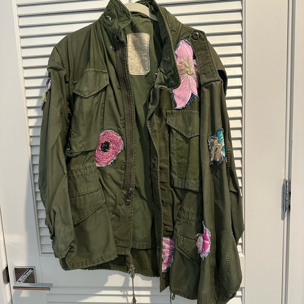 Embroidered Green Jacket